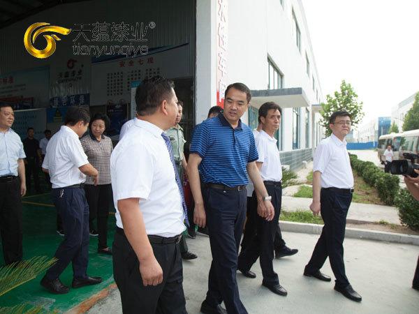 嘉祥縣縣委書記周生宏，視察天蘊漆業(yè)公司